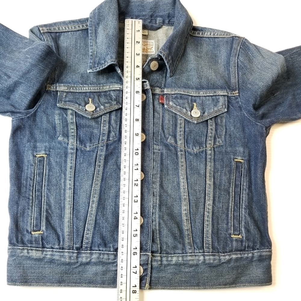 Levi’s Women's Trucker Blue Jean Jacket S40117 Dark Denim Size Small - Picture 7 of 13
